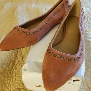 JOE Studded Suede Flats